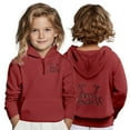 thumbnail image 2 of XEGLSBU Christmas Boys Hoodies Size 12 Boys Print Hooded Pullover Sweatshirt with Zipper Eyelets and Pocket for Kids Casual Wear Red Size 5-6 Years, 2 of 5