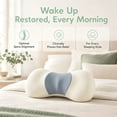 thumbnail image 3 of Memory Foam Lumbar Support Pillow, Ergonomic Lower Back Cushion for Back, 3 of 6