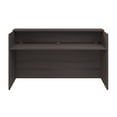 thumbnail image 2 of Arrive 72W x 30D Reception Desk with Shelf in Storm Gray - Engineered Wood, 2 of 8