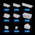 thumbnail image 2 of Unique Bargains 65 Pcs Capuchon de Conduit de Port d'Ordinateur Portable 13 Types de Prises Capuchon pour Portable Ordinateur Portable PC Ordinateur, USB/VGA/Prises Audio/SD, Transparent, 2 of 7