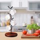 thumbnail image 1 of Soporte para taza de café | Soporte para tazas de metal y madera | Sostiene 5 tazas de vidrio o cerámica | Organizador de mostrador que ahorra espacio | Base de madera antideslizante moderna, 1 of 8
