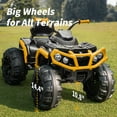 thumbnail image 6 of Hikiddo Kids ATV 4 Wheeler, 24V Kids Ride on Toy for Big Kid w/Bluetooth, 400W Motor - Yellow, 6 of 9