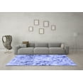 thumbnail image 3 of Ahgly Company Indoor Round Abstract Blue Modern Area Rugs, 7' Round, 3 of 4