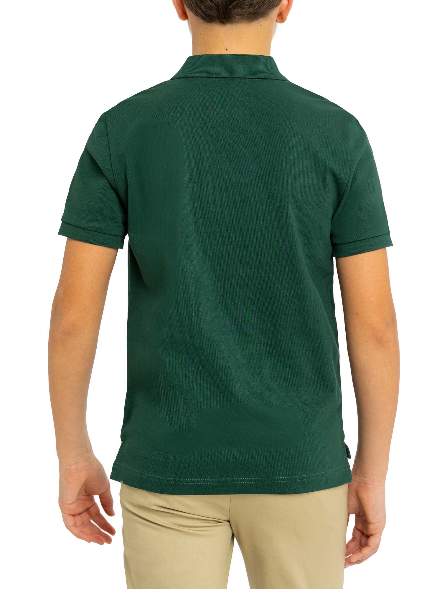U.S. Polo Assn. Boys Short Sleeve Pique Polo Shirt, Sizes 4-18
