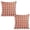 Red and white checkered cross 2, variant on Red and white checkered cross Linen toss pillowcase decoration pillowcase gifting preferred 18x18 inch cushion cover 2 sets sofa pillowcase sofa bedroom living room car
