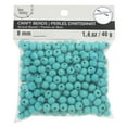 thumbnail image 2 of 12 Pack: Turquoise Wooden Round Beads - 8mm by Bead Landing, 2 of 2