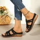 thumbnail image 1 of WILLBEST Sandalias De Playa Para Mujer Mujeres Señoras Bajo Baile Salón Tango Latino Zapatos Sandalias, 1 of 9