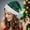 Green, variant on Festive Santa Hat with Gold Stars for Adults and Kids,Soft Christmas Party Hat for Holiday Gatherings,Winter Celebrations,and Home Decor