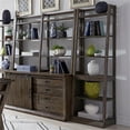thumbnail image 4 of Stone Brook Medium Brown Leaning Bookcase, 4 of 8