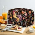 thumbnail image 4 of Yuyamidu Chicken 2 Slice Toaster Cover Sturdy Wide Slot Bread Maker Cover Rooster Kitchen Broiler Appliance Cover Flower Toaster Bag Dustproof Cover Easy to Clean, 4 of 7