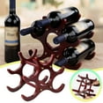 thumbnail image 2 of SIfdSeng Get it Fast Elegant Design Red 6 Bottle Capacity Wooden Red Rack Holder Decorative Shelf Stand For, 2 of 7