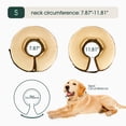 thumbnail image 4 of Kuoser Soft Inflatable Dog Cone for Recovery after Surgery, Alternative to Plastic E-Collar for Small Medium Large Dogs, Coffee, S, 4 of 8