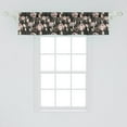 thumbnail image 2 of Ambesonne Floral Window Valance, Victorian Blooming Flowers, 54" X 12", Grey Blush, 2 of 3
