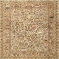 thumbnail image 1 of Ahgly Company Machine Washable Indoor Square Traditional Light Brown Area Rugs, 4' Square, 1 of 7