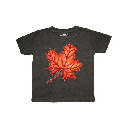 

Inktastic Red Canadian Maple Leaf Gift Toddler Boy or Toddler Girl T-Shirt