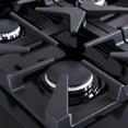 thumbnail image 5 of Forno Antico 36-Inch Freestanding Gas Range, Black, Antique Brass Design, 6 Burners, Convection Oven, Energy Efficient, 5 of 5