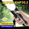 thumbnail image 3 of DXIMRX 120000 Lumens Powerful Flashlight, Rechargeable Super Bright Camping Led Flashlight 26650 Battery Zoom Torch, 3 of 13