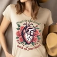 thumbnail image 4 of Christian Heart Graphic T-Shirt Trust in the Lord Proverbs 3:5, Black, Size 2XL, 4 of 6