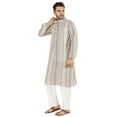 thumbnail image 3 of Atasi Designer Kurta For Menâ€™s Printed Chinese Collar Summer Ethnic Party Wear, 3 of 7