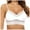 White, variant on GDREDA Durable Bra Women's Comfortable And Sexy Transparent Shoulder Strap Cordless Backless Spongeless With Convertible Shoulder Straps Black,L