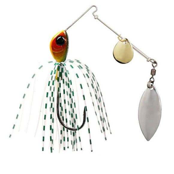 12g 18g Weedless Spinnerbaits Metal Plastic Composite with Silicone Skirts 5 Styles Snag Resistant for Freshwater Saltwater Fishing