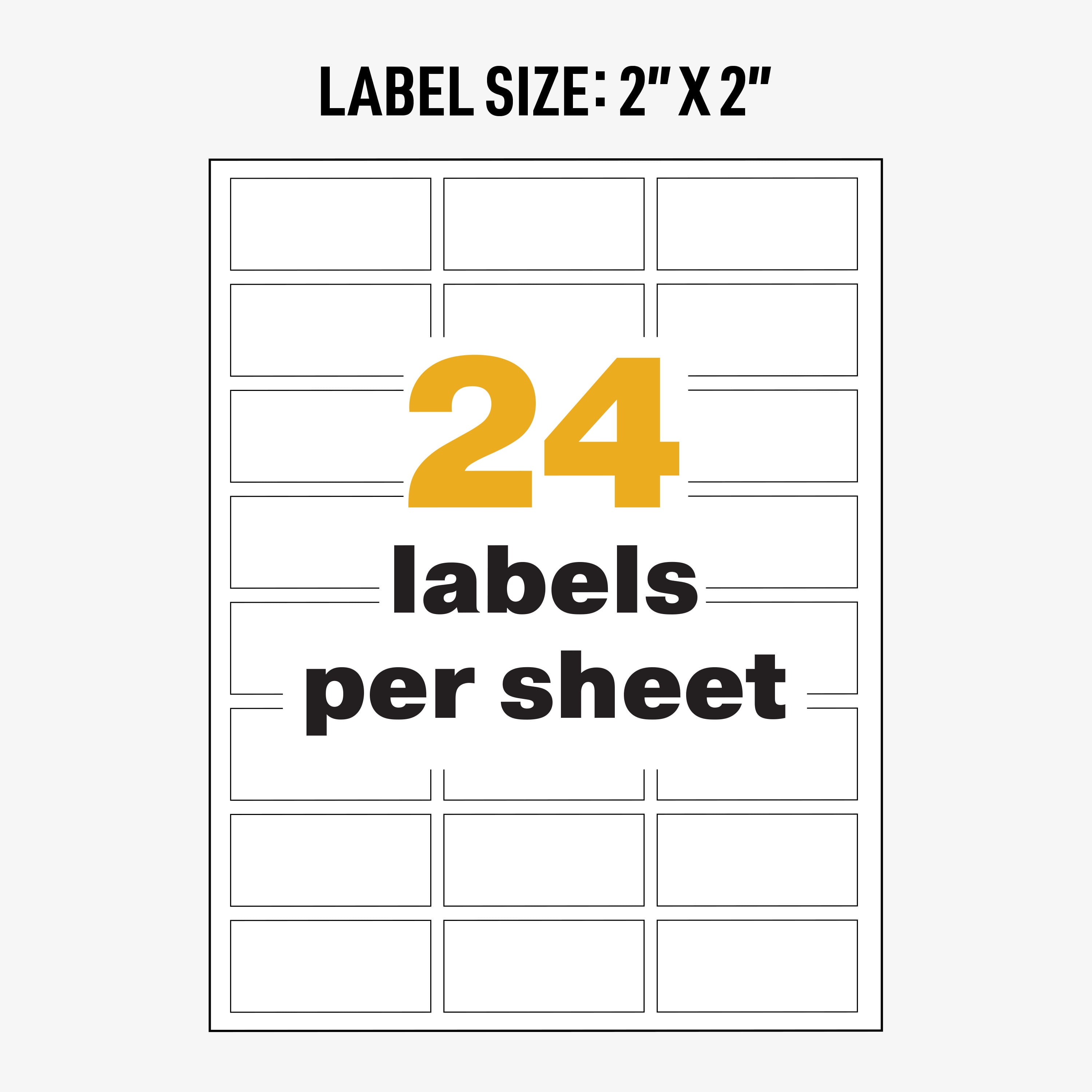 Avery UltraDuty GHS Chemical Labels for Laser Printers, Permanent Adhesive, Waterproof, UV Resistant, 1" x 2-1/2", 600 Labels (60517)