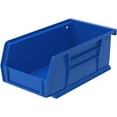 thumbnail image 4 of Akro-Mils Stackable Storage Bins, AkroBins Stacking Organizer, 7"x4"x3", Blue, 24-Pack, 4 of 12