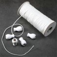 thumbnail image 3 of 109.36 Yards Roman Blind Cord Raided Lift Shade Cord and 12 Pieces Wood Blind Pull Cord Knobs for DIY Roman Blind, 3 of 5
