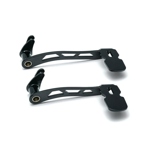 Kuryakyn 9643 Motorcycle Foot Control: Girder Extended Brake Pedal for 2014-19 Harley-Davidson Touring & Trike Motorcycles without Fairing Lowers, Gloss Black