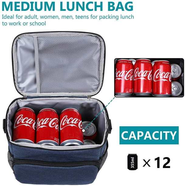 Insulated Lunch Bag for Men Women Adult Leakproof Lunch Box for