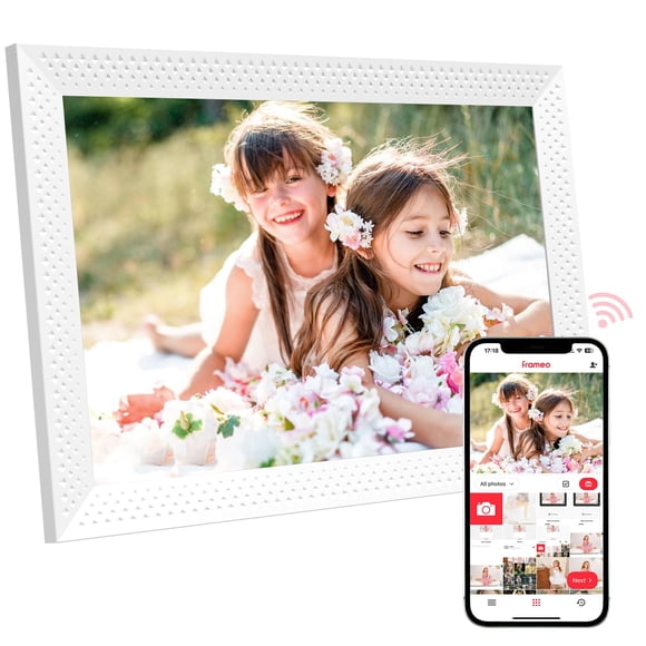 Digital Picture Frame 10.1 inch Smart Electronic Frameo Photo Frame 32GB Auto-Rotate 1280*800 HD Touch Screen, Desk or Wall Mounted,Share Photos Vide