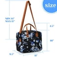 thumbnail image 6 of EastVita Lunch Bags Insulated Cooler Tote Bag with Detachable Shoulder Strap Large and Reusable Handle Suitable for Work School Travel Picnic Black, 6 of 12
