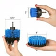 thumbnail image 2 of Drill Brush Set for Cleaning and Decontamination, 3 PCS with Quarter Inch Quick Change Shaft, Nylon Bristles Safe for Bathtub Tile Toilet and Carpet, Drill Not Included, 2 of 2