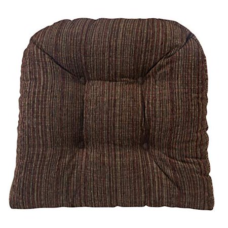 Klear Vu Overstuffed Non-Slip Dining Chair Pads - 17" X 17", Set Of 2, Sand Color (Polar Tufted Universal Cushions)