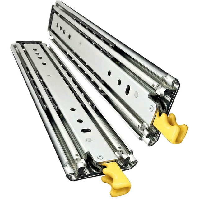 Ultra Heavy Duty Drawer Slides with Lock, 40"" - 80"" Length Metal Beadrawer Runners Slide, Full Extension Ball Beadrawer Slides, 1 Pair/2000Mm)