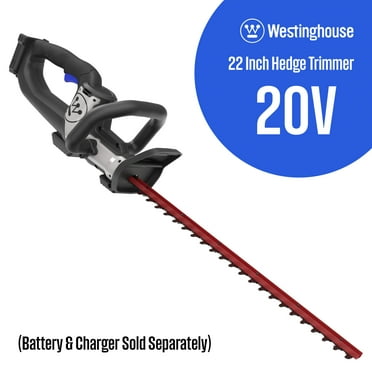 Westinghouse 20V Cordless Hedge Trimmer, Tool Only, 22 Inch Dual-Action Steel Blades