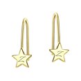 thumbnail image 2 of Bling Jewelry Womens Dangle Gemstone Earrings with Alphabet Letter A-Z in 14K Gold, 2 of 4