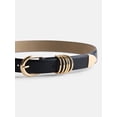 thumbnail image 3 of Devil Wears Prada Scoop Collection Women's Multi-Keeper Belt, Black, Sizes S-3XL, 3 of 3