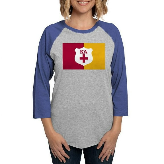 CafePress - Kappa Alpha Order Supplemental Flag Long Sleeve T Shirt - Womens Baseball Tee