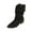Black, variant on Dasayo Womens Boots Wide Width Black Slouch Mid-Calf Pointed Toe Classic Low Heel Boots Shoes for Women 36