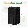 thumbnail image 2 of Li jia hao 30 Gallon Trash Can, Resin Outdoor Garbage Can with Lid, Waterproof Hideaway Patio Waste Bins for Outside Use, 2 of 7