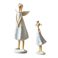 thumbnail image 2 of Decoración del hogar, decoración de habitaciones, decoración de paredes, ángel e hija, figura de resina, estatua, decoración, pequeños adornos, regalo, decoraciones de ángel de resina, 2 of 6