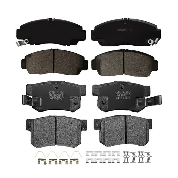 Set of 8 Front-Rear Ceramic Brake Pad Kit For 2006-2015 Honda Civic