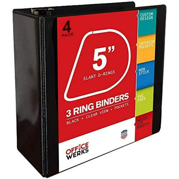 3 Ring Binder, Professional D Ring Binder, Presentation Folder 8.5 x 11