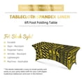 thumbnail image 3 of Danger Caution Warning Police Stripe Stretch Rectangular Table Cover 6FT Elastic Fitted Tablecloth for Parties, Weddings, Banquets, 3 of 4