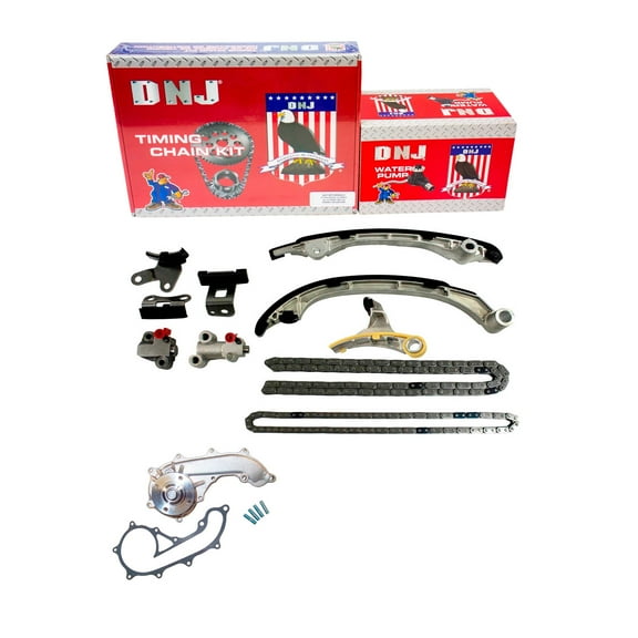 DNJ TK954AWP Timing Chain Kit with Water Pump Fits Cars & Trucks 05-20 Toyota 2.7L L4 DOHC 16V