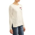 thumbnail image 6 of EV1 from Ellen DeGeneres Ombre Heart Crew Neck Sweater Women's, 6 of 8