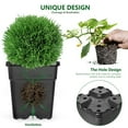 thumbnail image 2 of 10Pcs Plant Nursery Pots, 2 Gallon Thickened Soft Plastic Square Seedling Pots Seed Starting Pot Flower Herb Container for Succulents, Seedlings, Cuttings, Transplanting, Black, 2 of 8