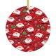 thumbnail image 1 of Adorno navideño colgante de Feliz Navidad para árbol de Navidad - Decoraciones colgantes de cerámica para fiestas - Ideas para regalar adornos navideños, 1 of 8