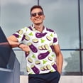 thumbnail image 4 of Polo Shirts for Men, Eggplant slices purple Cuteness Casual Mens Polo Shirts Short Sleeve Button Down Classic Mens Golf Polo Shirts, 4 of 7